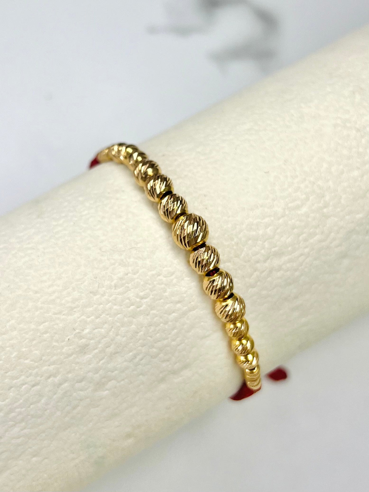 Pulsera tejida con bolas diamantadas #6 #5 #4 #3 ID: 1459