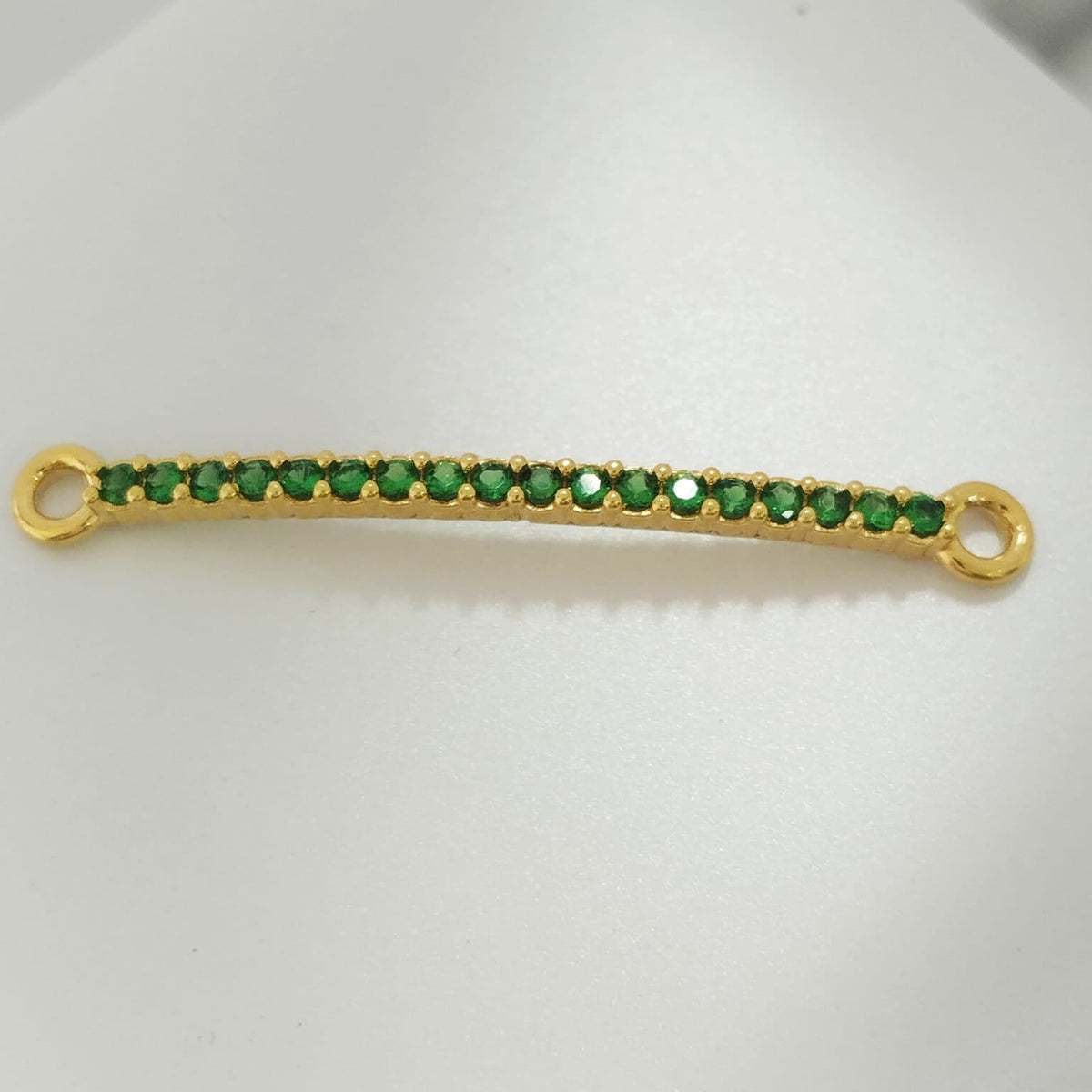 Herraje Barra Circon Verde 3.5cm /1.33/gr ID: 2450