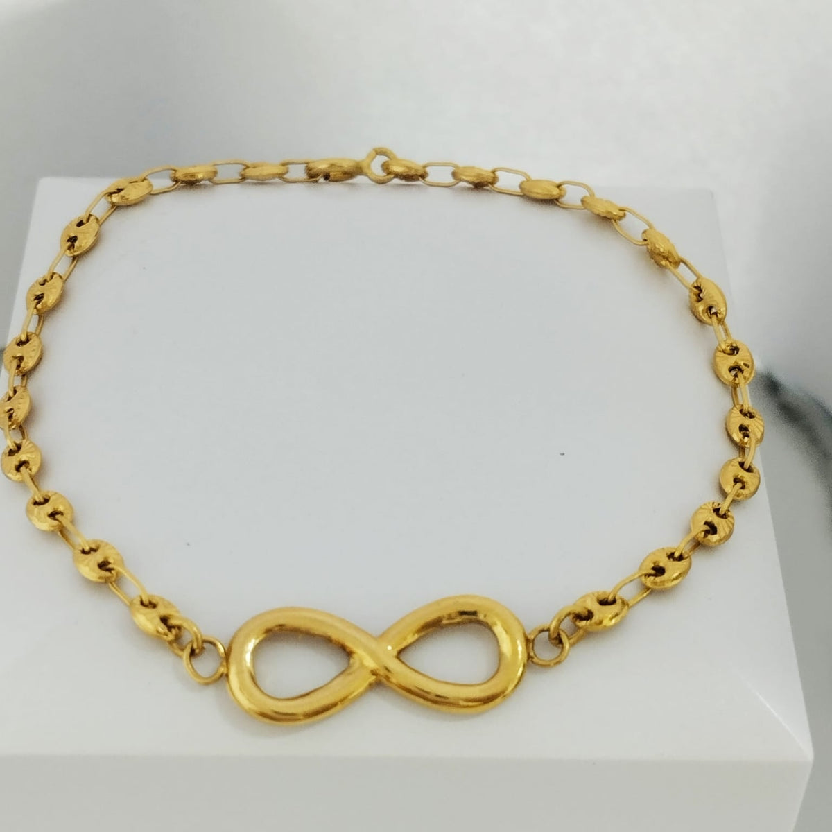 Pulso GC Diamantado Herraje Infiito 17cm /2.82/gr ID: 2579