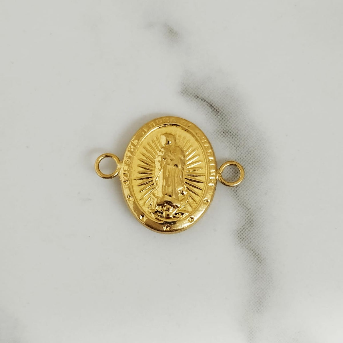 Herraje Virgen Guadalupe Diamantada 1.7cm /0.72/gr ID: 2695